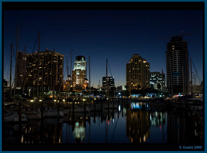 Nigh St Pete Pier and city